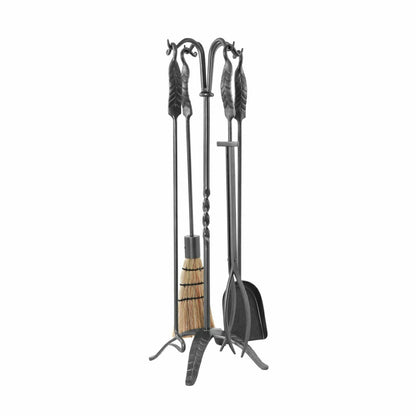 Large Leaf Fireplace Tool Set
