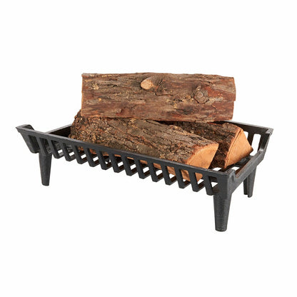 24" Flat Bottom Fireplace Grate
