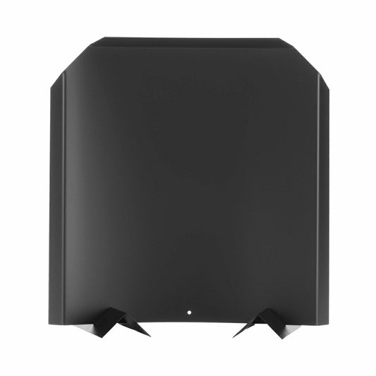 15" Stainless Steel Fireback in Black Finish
