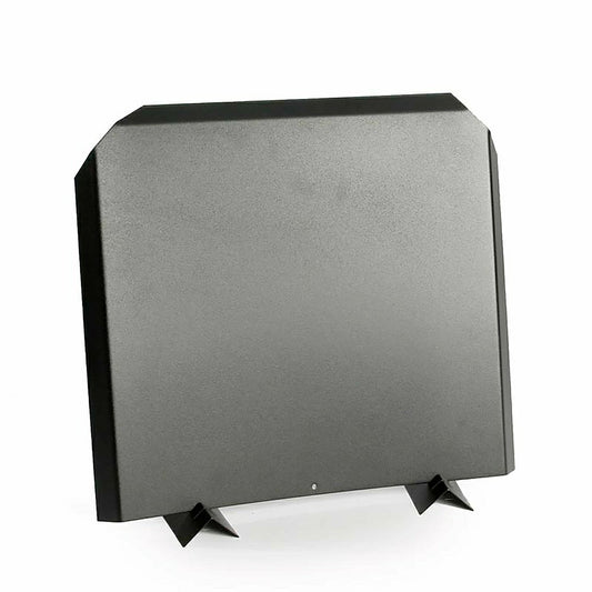 Steel Fireback in Black Finish