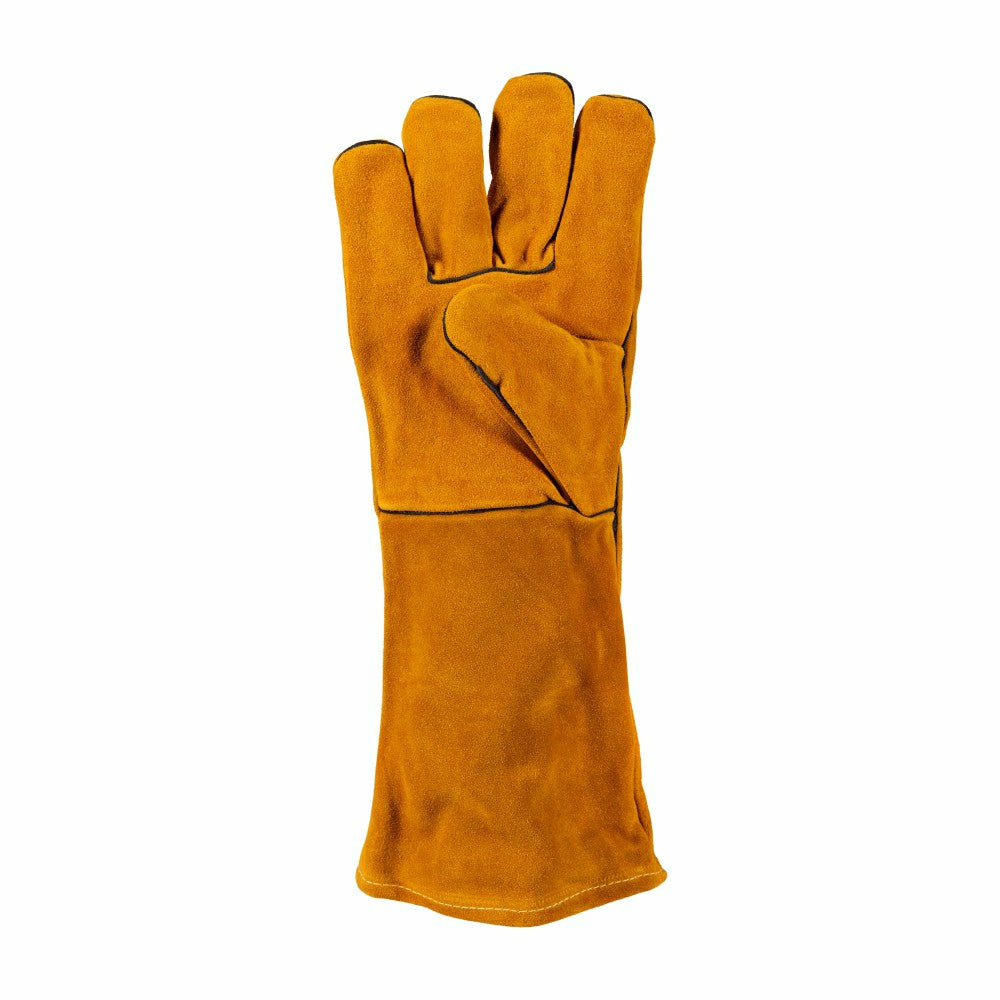 Leather Fireplace Gloves, 16" , Tan