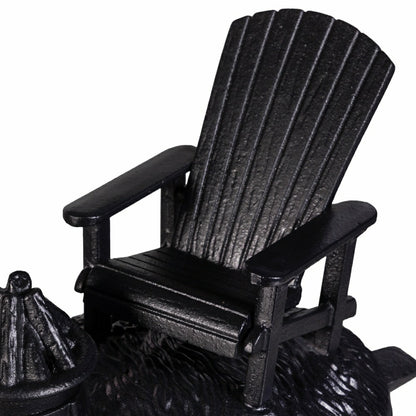 Adirondack Chair with Firepit Woodstove Steamer in Cast Iron