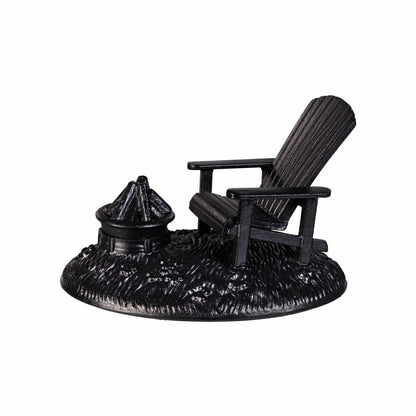 Adirondack Chair with Firepit Woodstove Steamer in Cast Iron