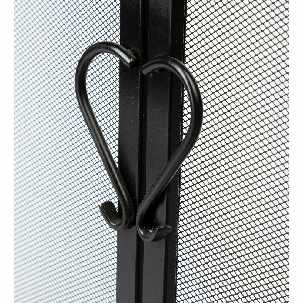 Large Cast Iron Scrollwork Fire Screen w/Doors