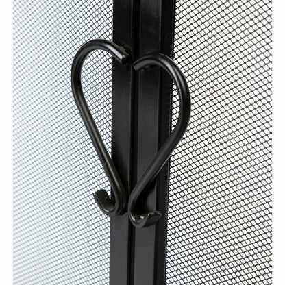 Large Cast Iron Scrollwork Fire Screen w/Doors