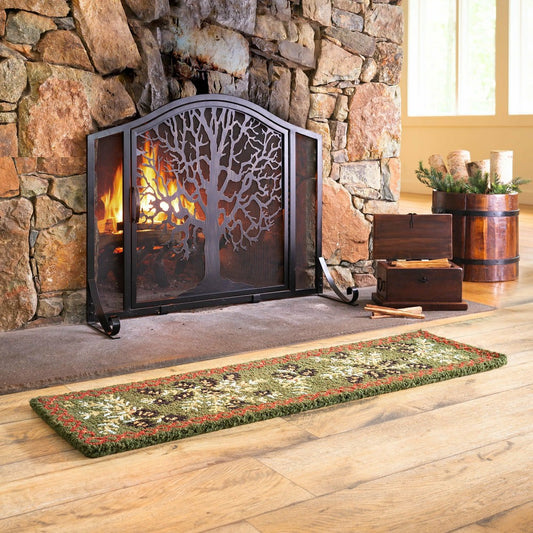 Small Tree of Life Fire Screen with Door