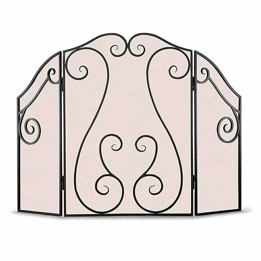 Antique Scroll Hearth Screen