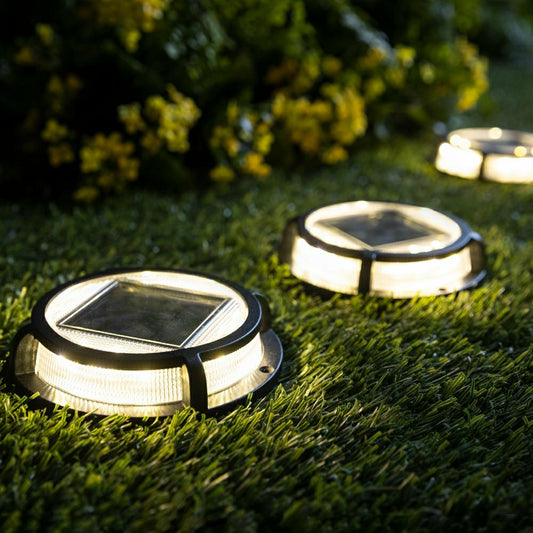 Solar Ground Pathway Lights, Set of 3