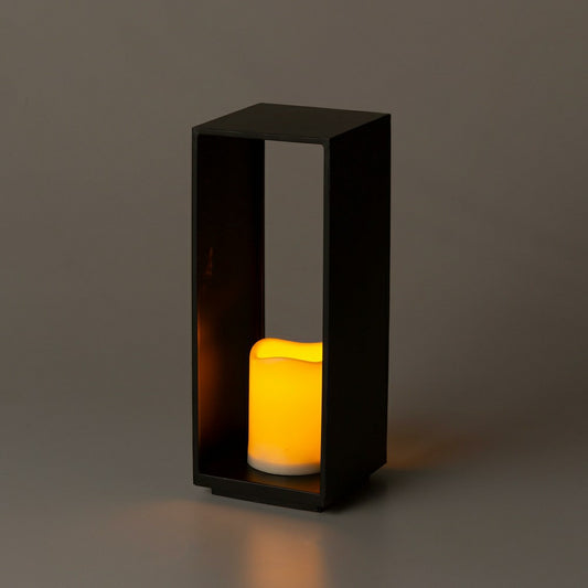 12.5" Rectangle LED Candle Lantern