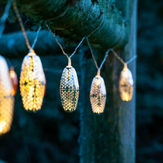 Metallic Marrakesh Star Solar String Lights