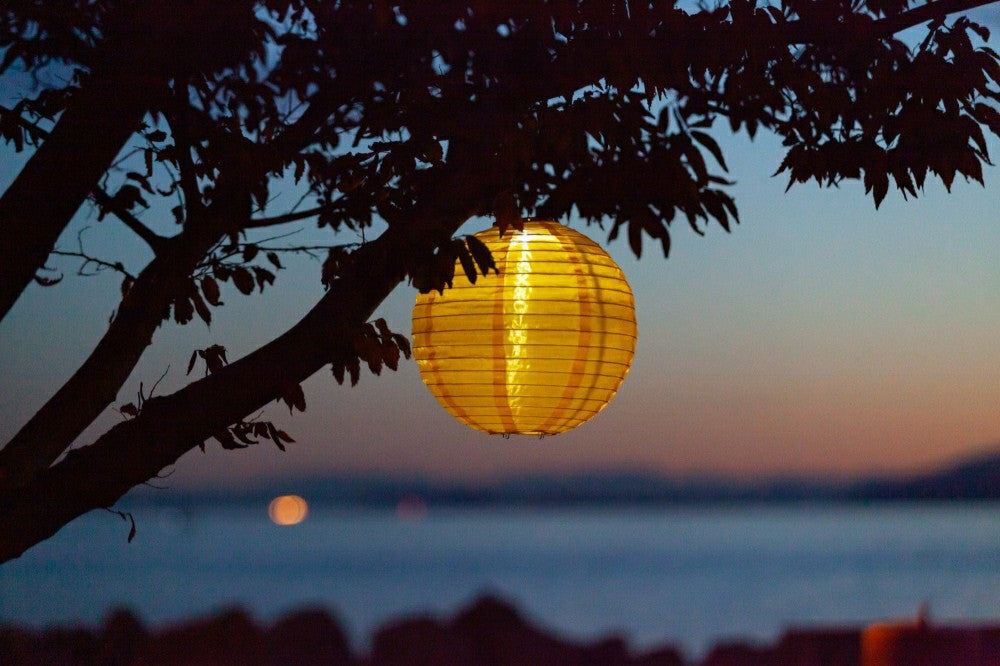 Soji Festival 12" Round Solar Lantern