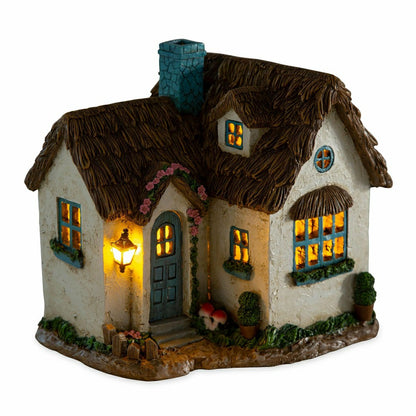 Miniature Fairy Garden Solar English Cottage House