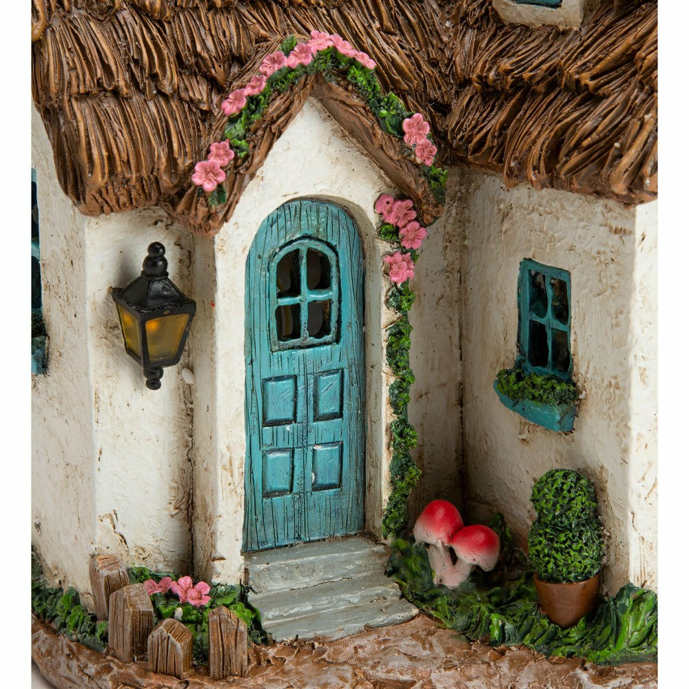 Miniature Fairy Garden Solar English Cottage House