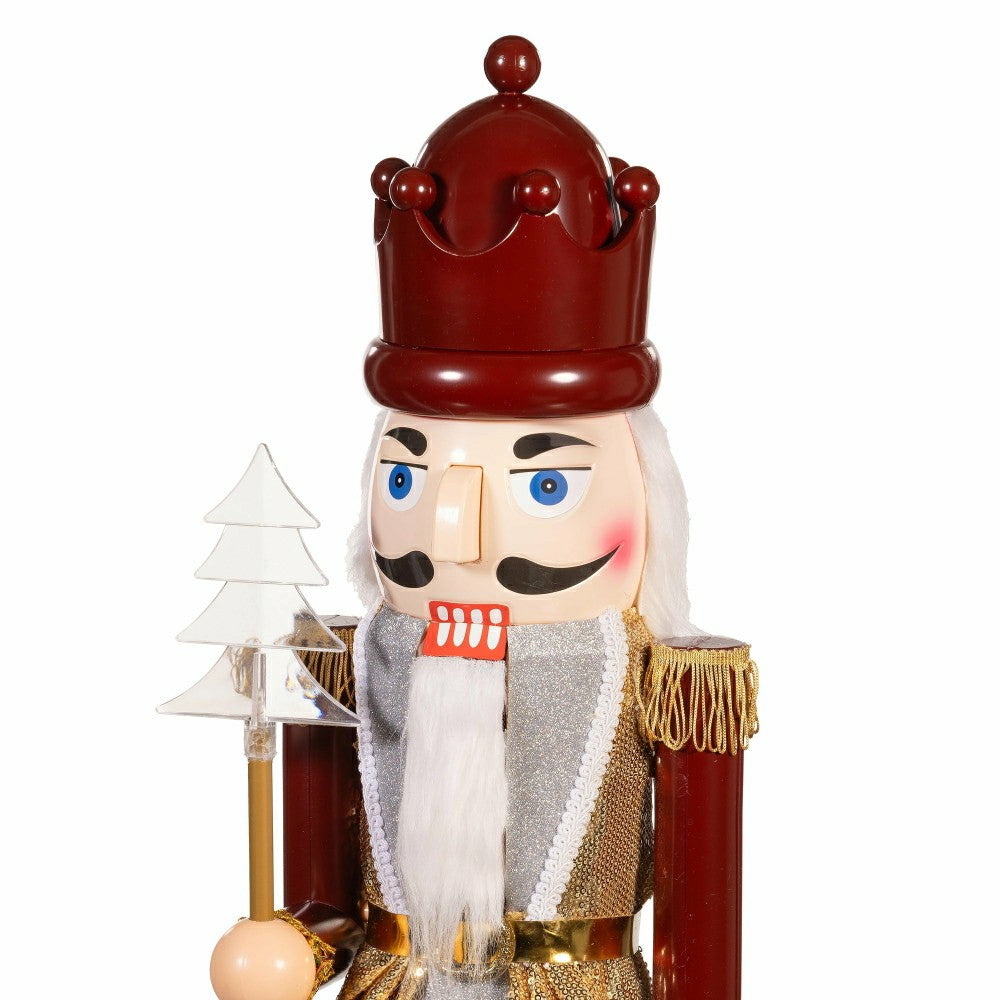 Nutcracker LED Musical Statue, 31"H