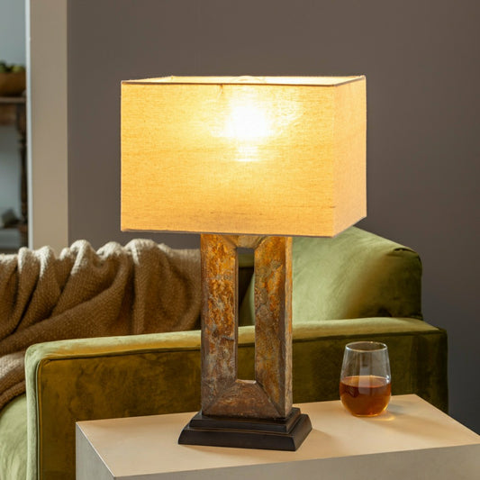 Indoor/Outdoor Slate Lamp