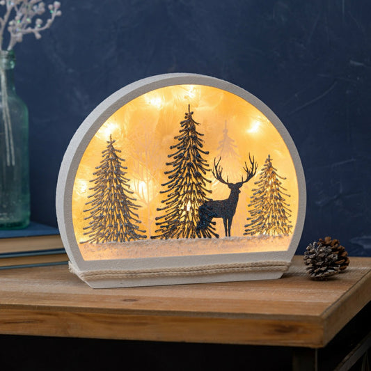 Winter Blues Lighted Orb