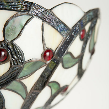 Red Jewels Stained Glass Floor Lamp