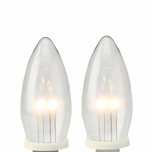 Outward-Facing Window Candle Replacement Bulbs, Set of 2