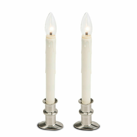 Adjustable Window Hugger Candles, Set of 2