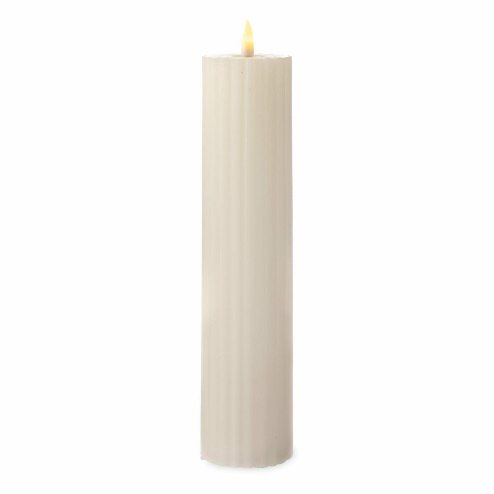 Tall LED Carved Candle