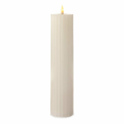 Tall LED Carved Candle