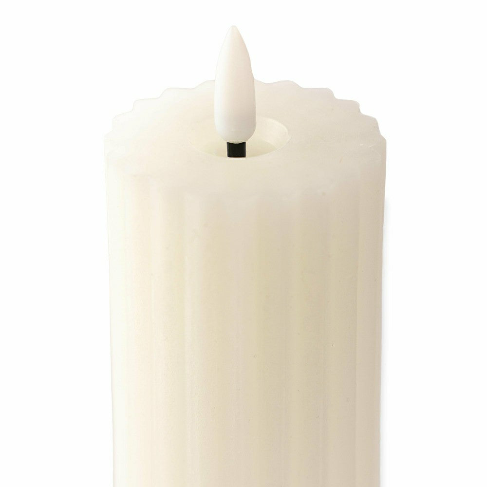 Tall LED Carved Candle