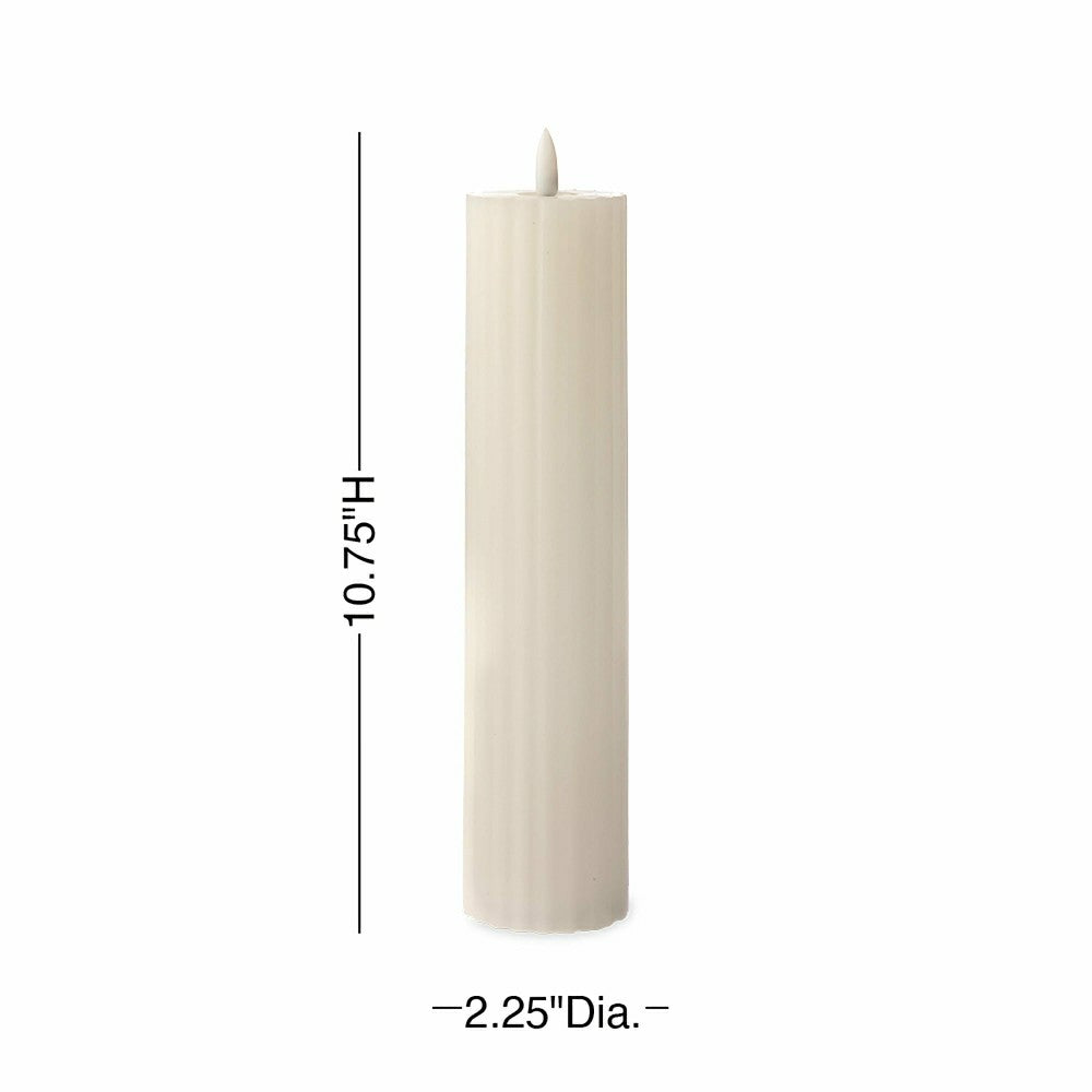 Tall LED Carved Candle