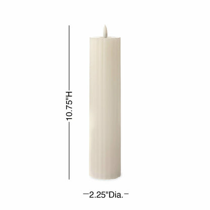 Tall LED Carved Candle