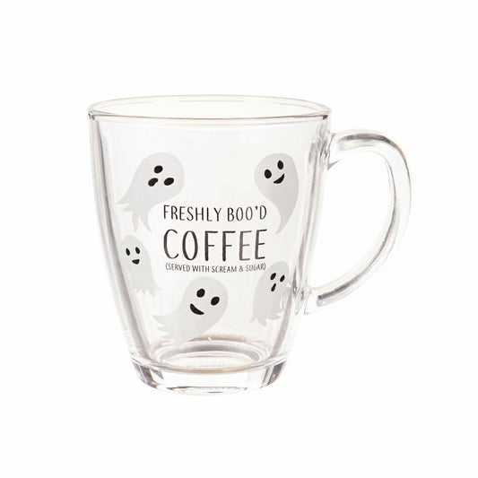 17oz Glass Coffee Cup w/ Gift Box, Freshly Boo'd Coffee