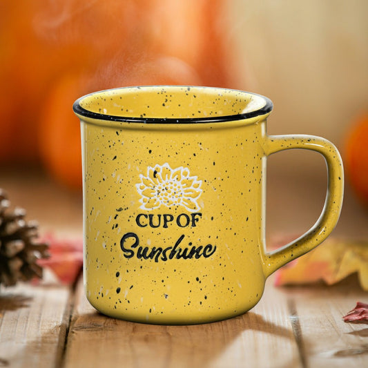 Harvest Blossom Cup Of Sunshine Ceramic Cup, 12oz