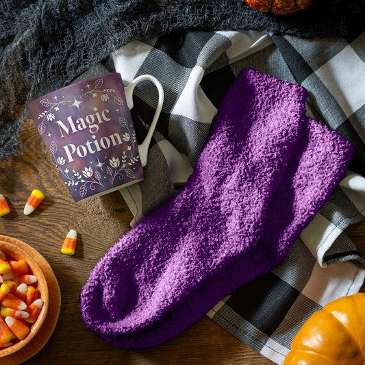 Magic Potion Ceramic Cup Flare Cup and Purple Socks Gift Set, 12oz, Gi