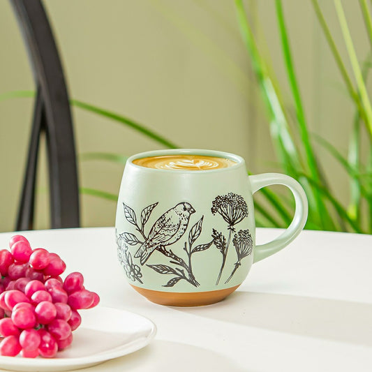 Artisan Series VII Green Ceramic Cup, 15oz, Giftbox