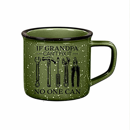 Grandpa Green Ceramic Cozy Cup, 15oz, Gift Box