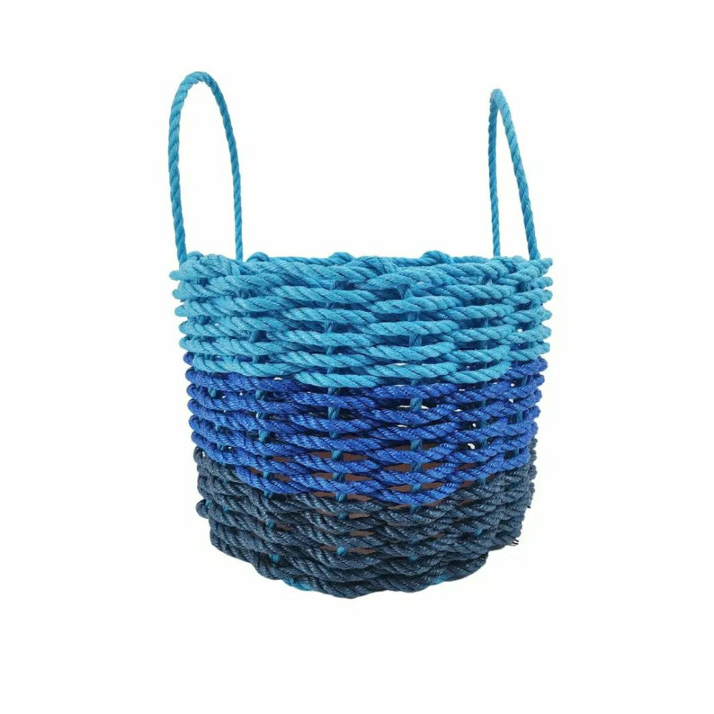 Authentic Maine Lobster Rope Storage Navy Blue, Blue and Light Blue