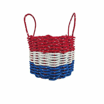 Red White and Blue Lobster Rope Basket