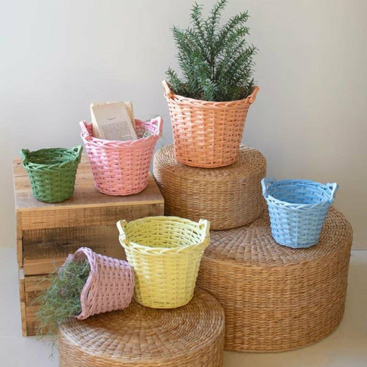 Willow Easter Basket Planter, Set of 6