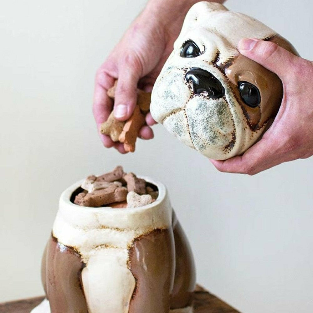 Bull Dog Ceramic Canister