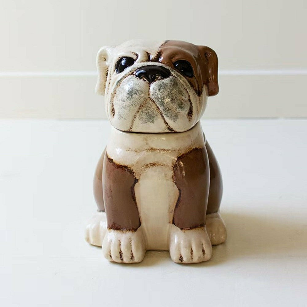 Bull Dog Ceramic Canister