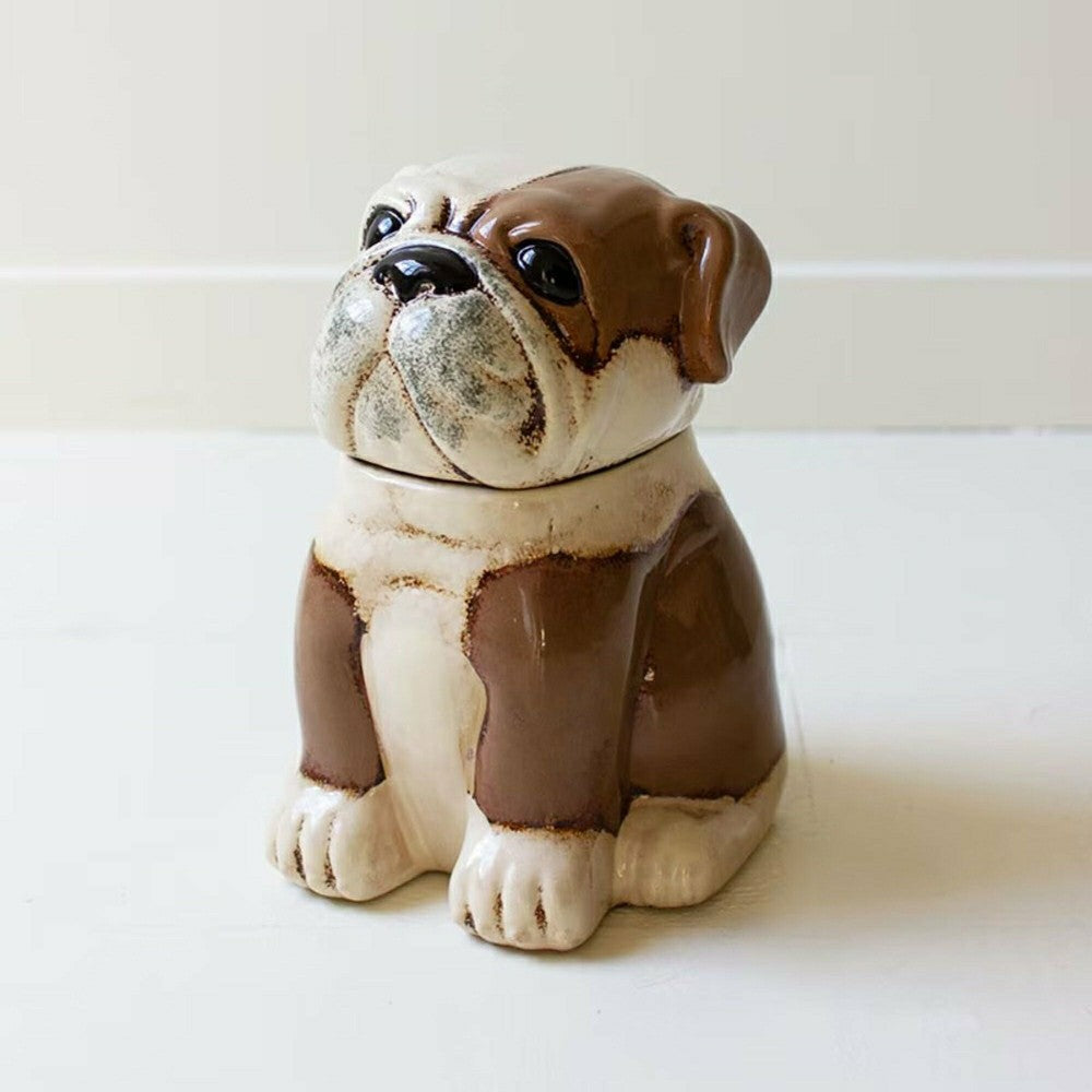 Bull Dog Ceramic Canister