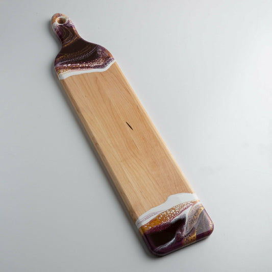 Eco-Resin Accented Baguette Board Charcuterie Tray