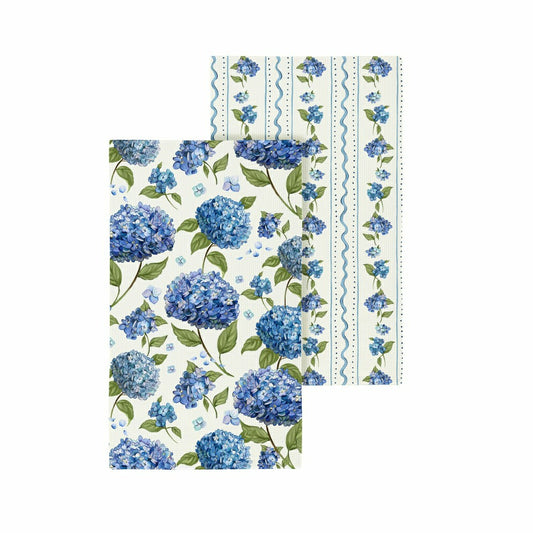 VivaStyle Kitchen Towel Quick Dry Waffle Weave Double-Sided, Hydrangea