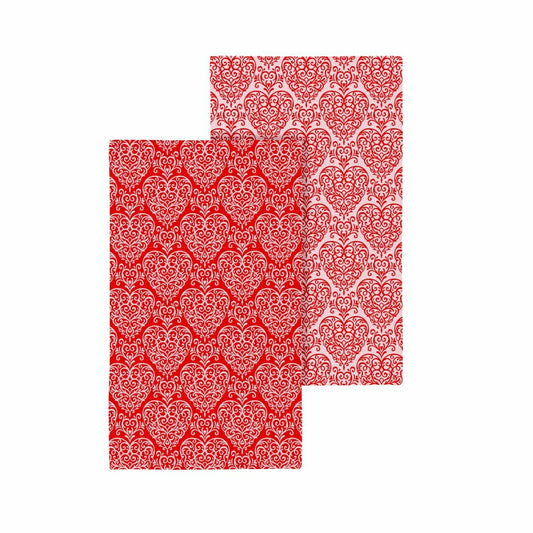 Valentine's Day Kitchen Towel Quick Dry Waffle Weave Double-Sided, Fil