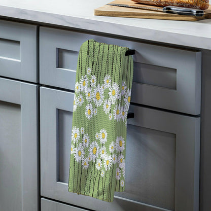 Daisy Scape Quick Dry Kitchen Towel, 18" x 30"