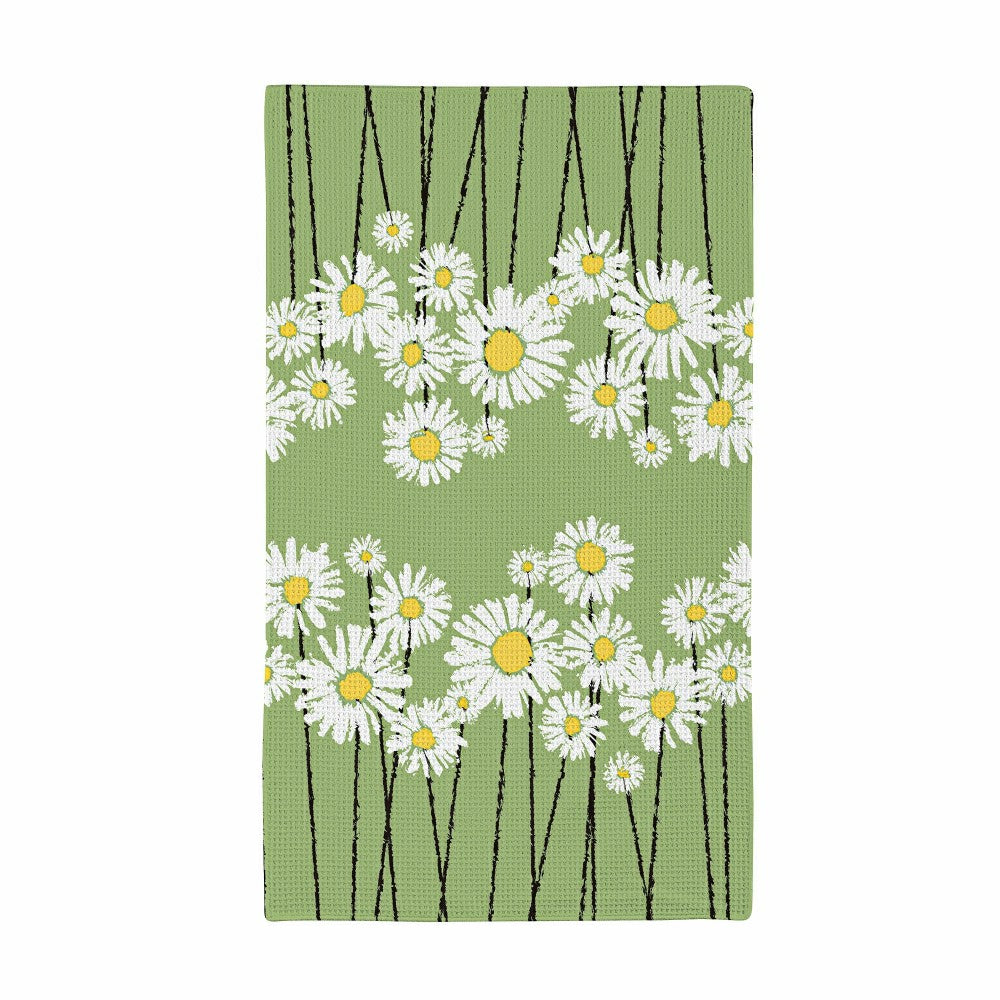Daisy Scape Quick Dry Kitchen Towel, 18" x 30"
