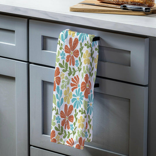 Floral Mod Quick Dry Kitchen Towel, 18" x 30"