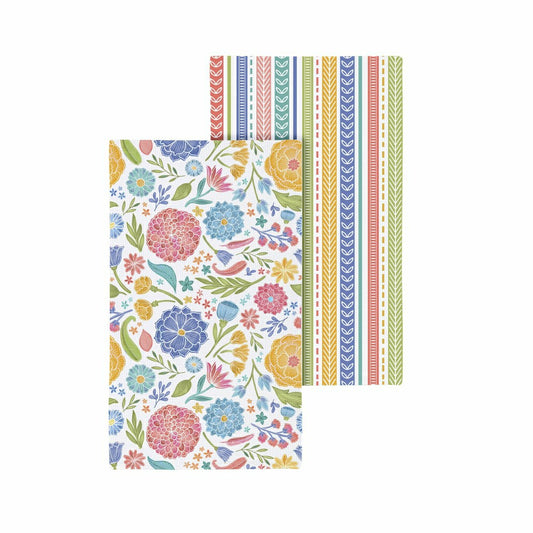Hop Into Spring Kitchen Towel Quick Dry Waffle Weave Double-Sided, Blo