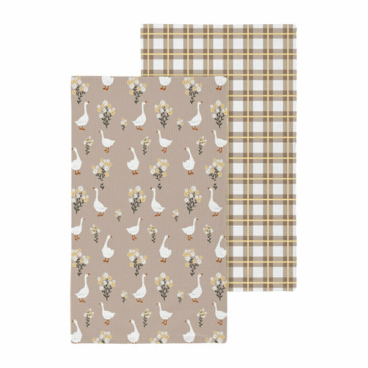 Hillside Pasture Kitchen Towel Quick Dry Waffle Weave Double-Sided, Fl