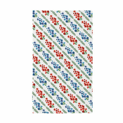 Red, White, & Bloom Kitchen Towel Quick Dry Waffle Weave Double-Sided,
