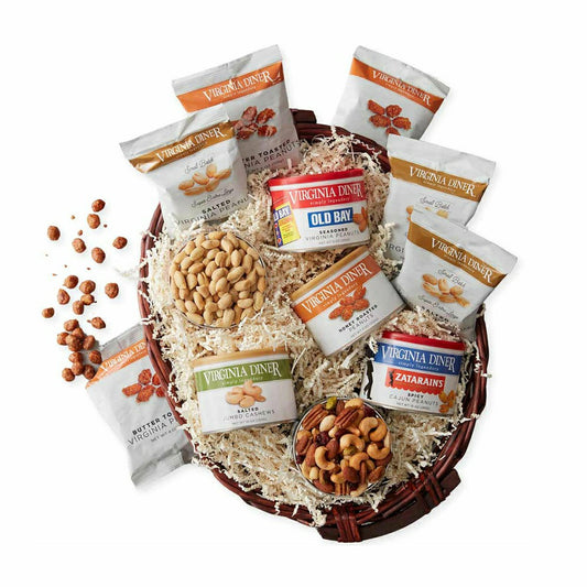 Extra Large Peanuts and Cashews Gift Basket Sampler