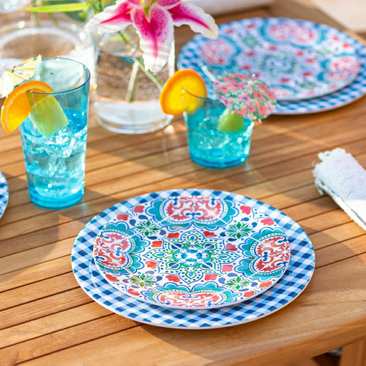 Talavera Melamine Salad Plates, Set of 6